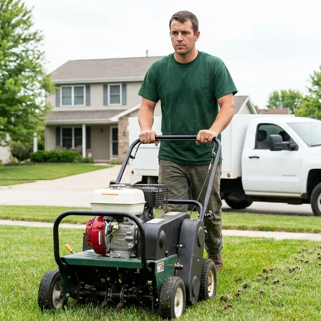 Core Aeration project portfolio — Landscapify Vancouver landscaping