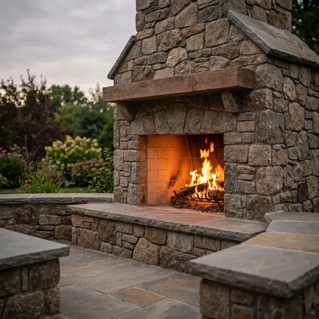 Outdoor Fireplaces project portfolio — Landscapify Vancouver landscaping
