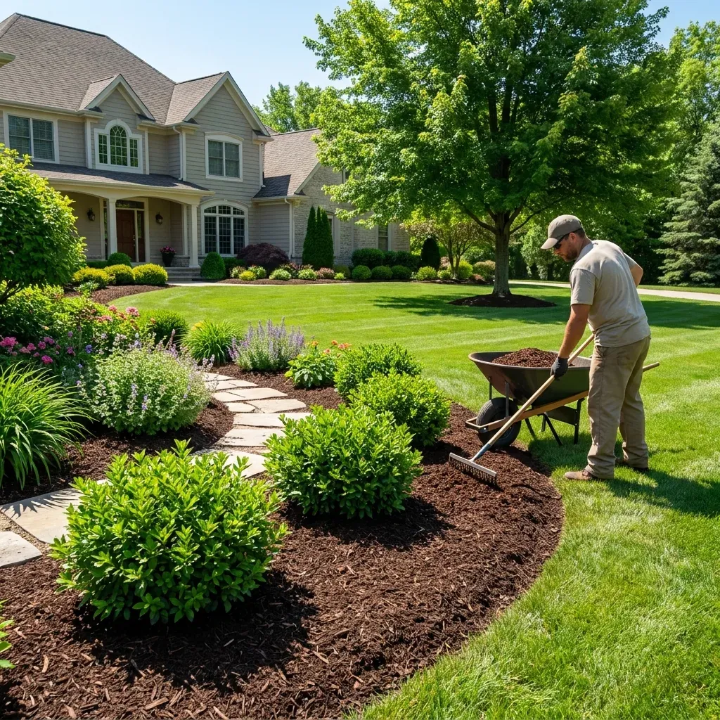 Organic Mulch Installation project portfolio — Landscapify Vancouver landscaping