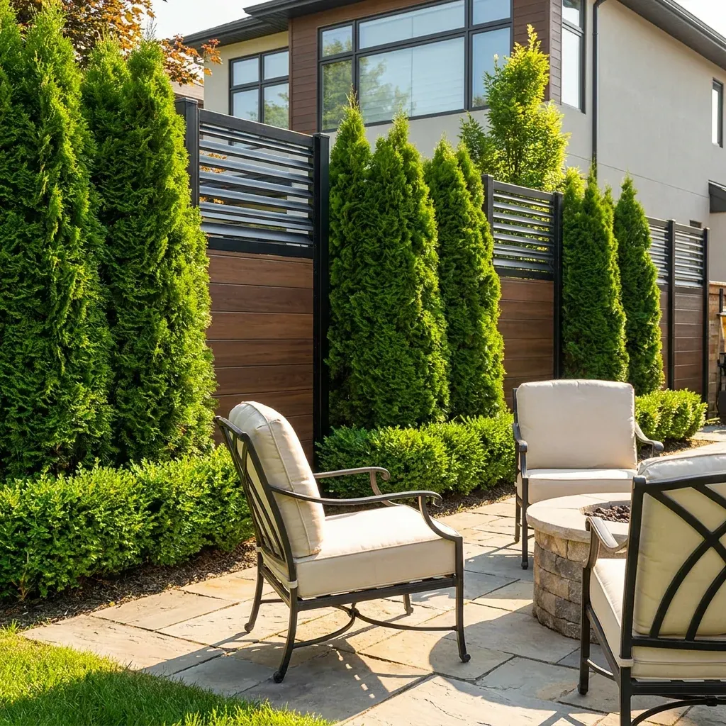 Privacy Tree Walls project portfolio — Landscapify Vancouver landscaping