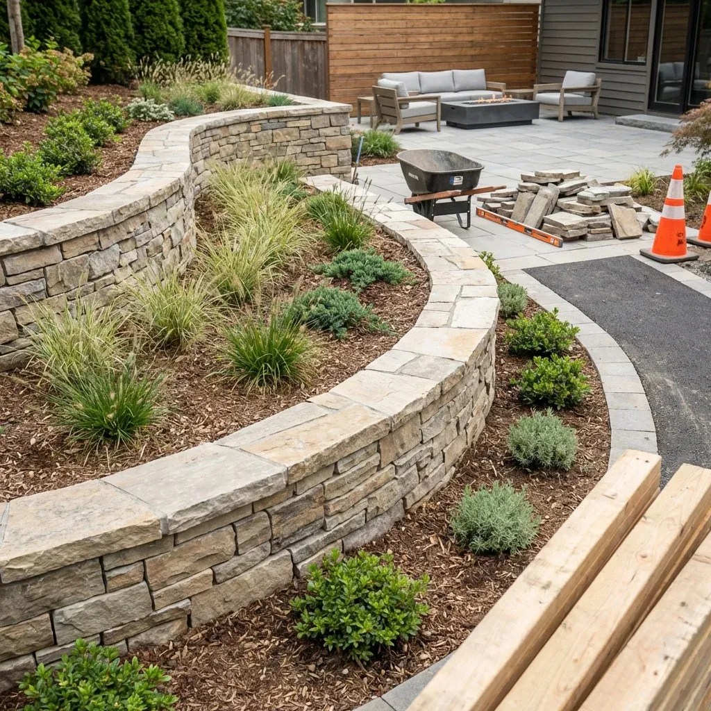 Retaining Walls project portfolio — Landscapify Vancouver landscaping