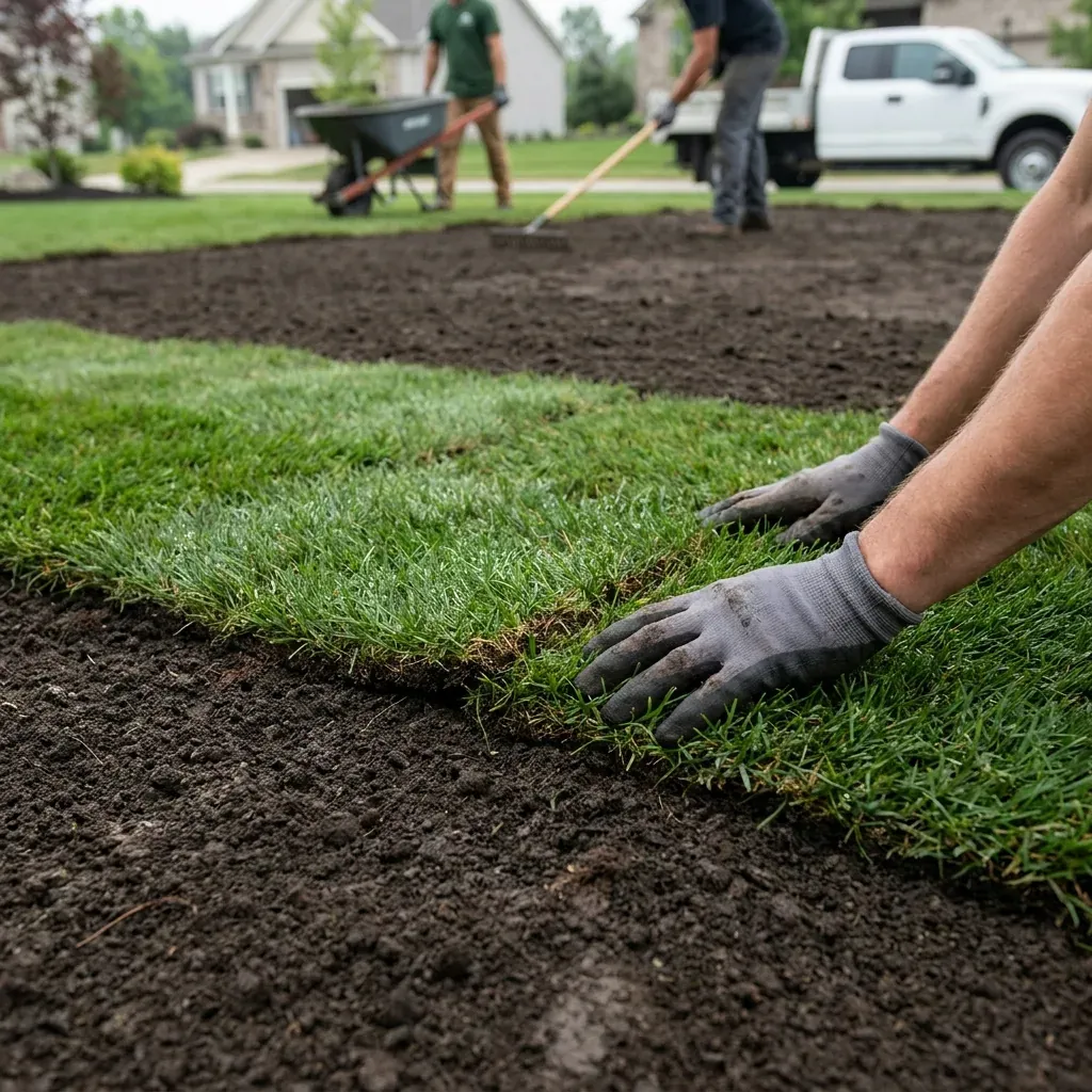 Natural Sod Installation project portfolio — Landscapify Vancouver landscaping