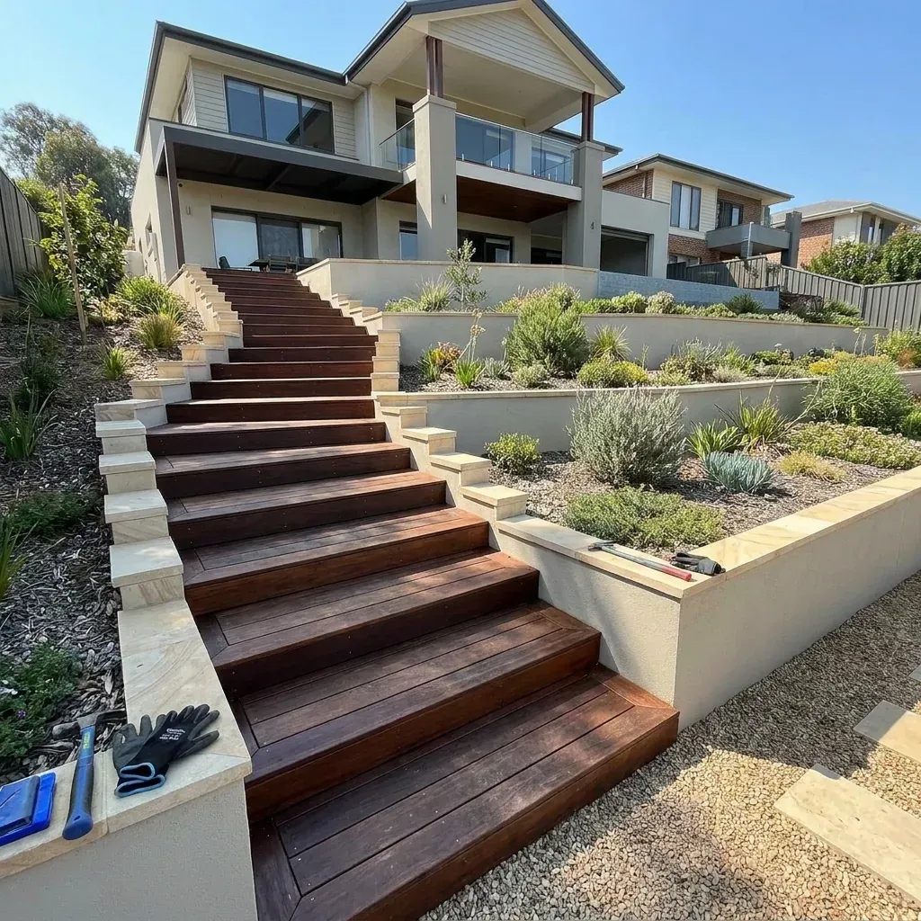 Outdoor Staircases project portfolio — Landscapify Vancouver landscaping