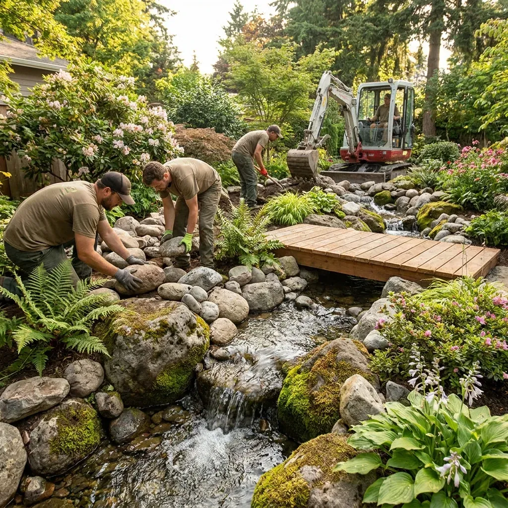 Streams & Flowing Water project portfolio — Landscapify Vancouver landscaping