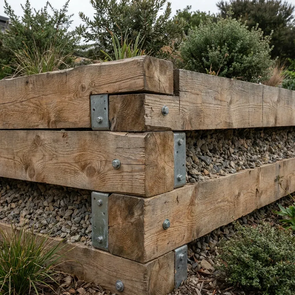 Timber Retaining Walls project portfolio — Landscapify Vancouver landscaping
