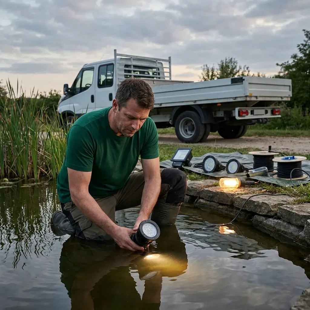 Underwater Lighting project portfolio — Landscapify Vancouver landscaping